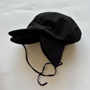 Columbia Sportswear company fleece lined trapper flap hat XL black vintage